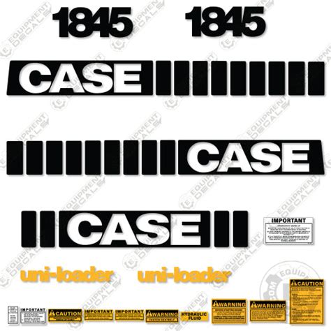 Fits Case 1845 Decal Kit Skid Steer – Equipment Decals